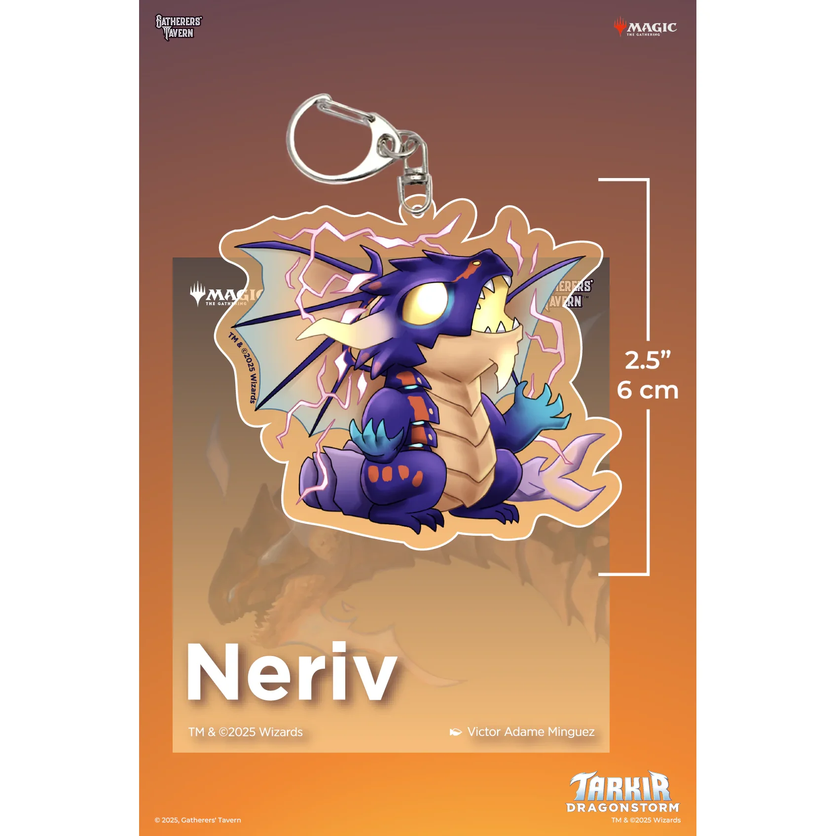 MTG TARKIR DRAGONS ACRYLIC KEYCHAIN - Image 2
