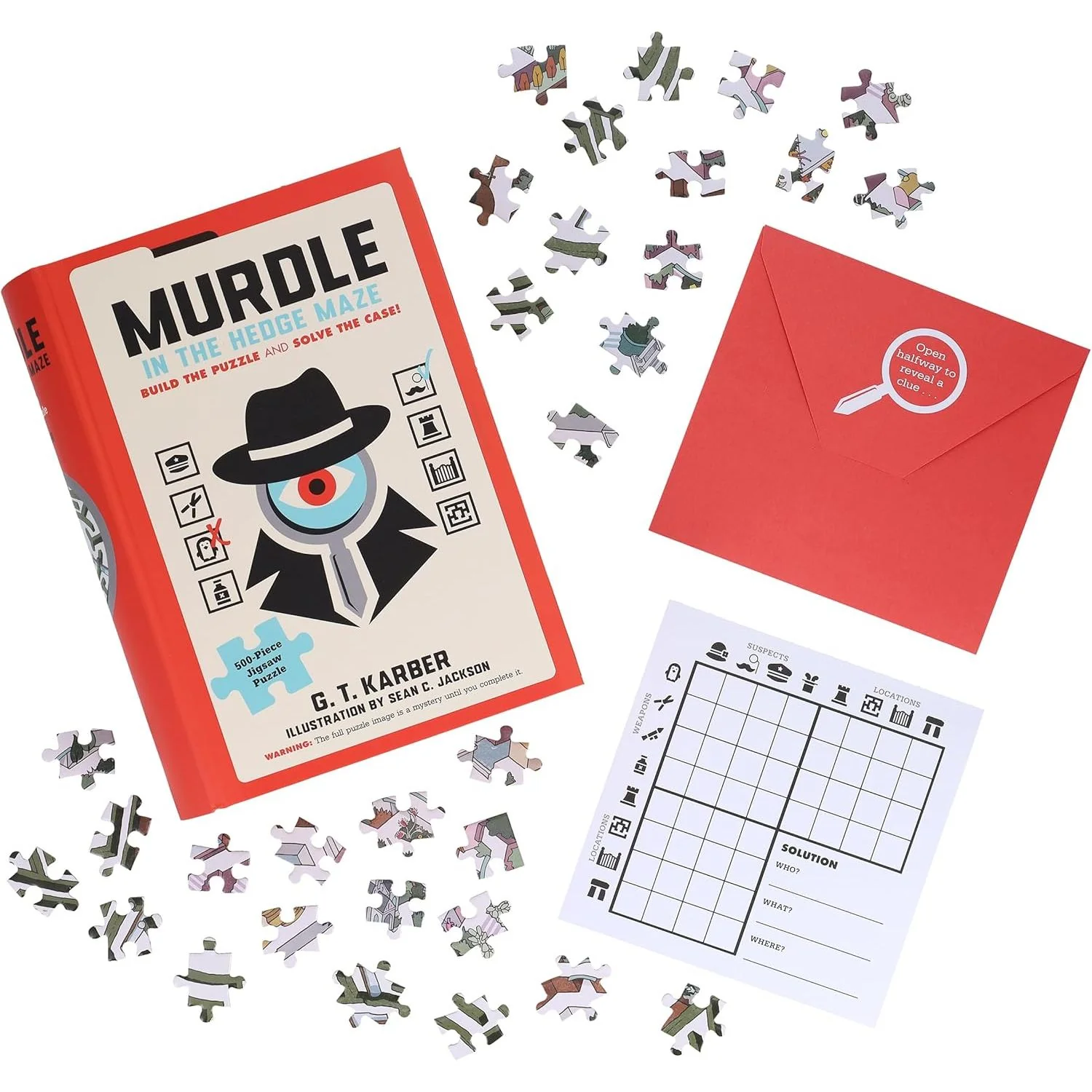 MURDLE: IN THE HEDGE MAZE 500PC JIGSAW PUZZLE - Image 2