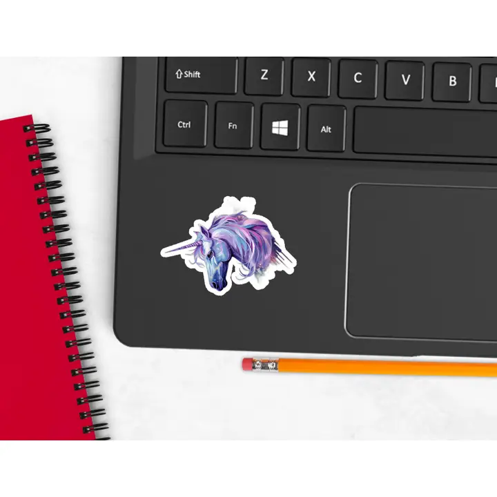 MYSTICAL PURPLE UNICORN STICKER - Image 2
