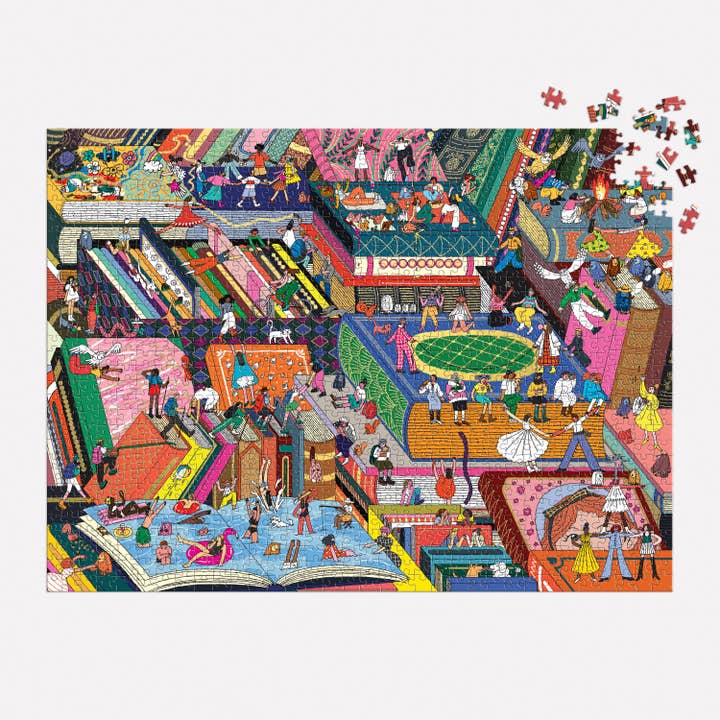 NOVEL NEIGHBORHOOD 1000PC FOIL PUZZLE - Image 2