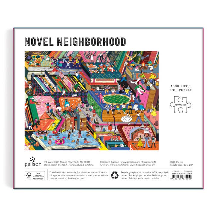 NOVEL NEIGHBORHOOD 1000PC FOIL PUZZLE - Image 3