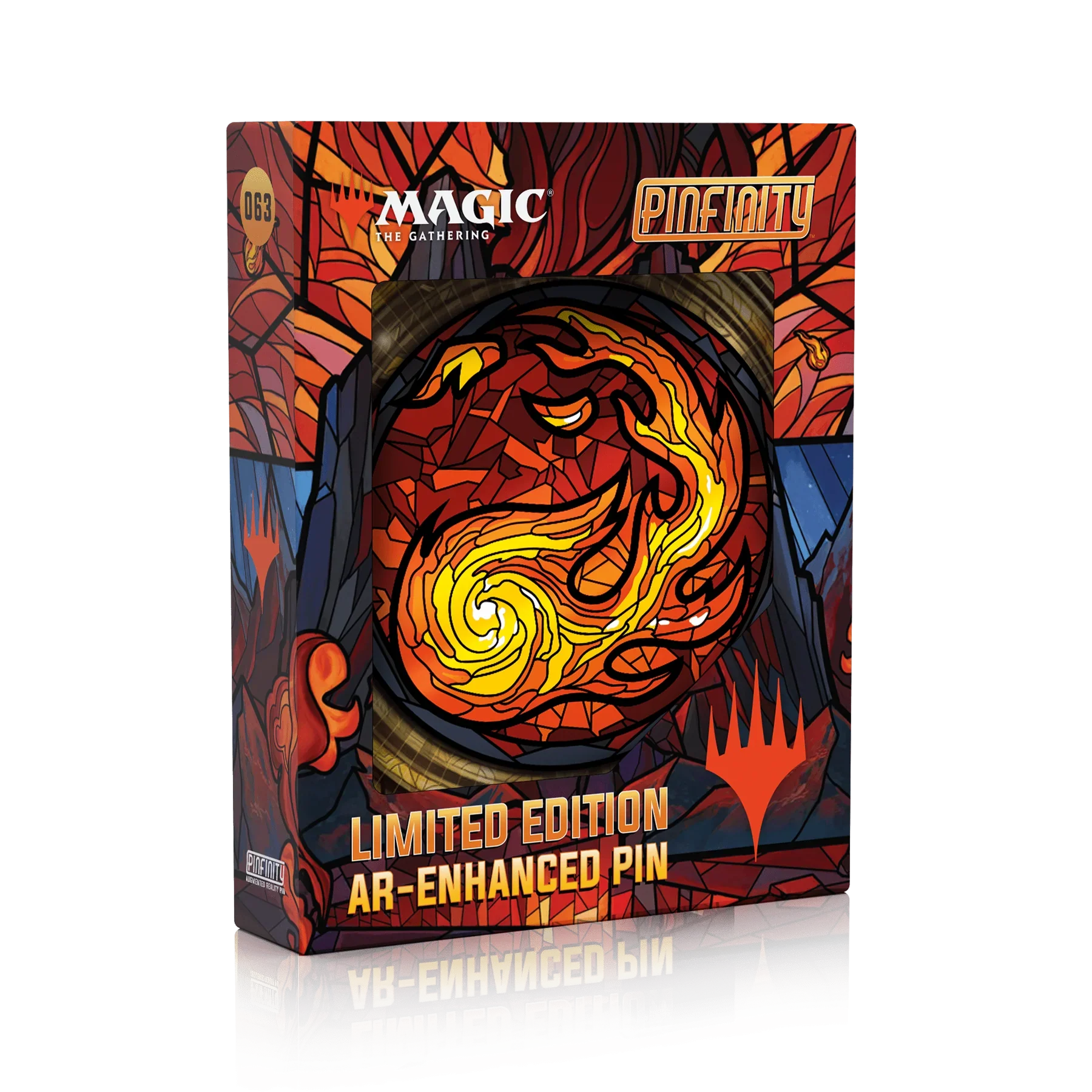 PINFINITY MAGIC: THE GATHERING STAINED GLASS MOUNTAIN PIN