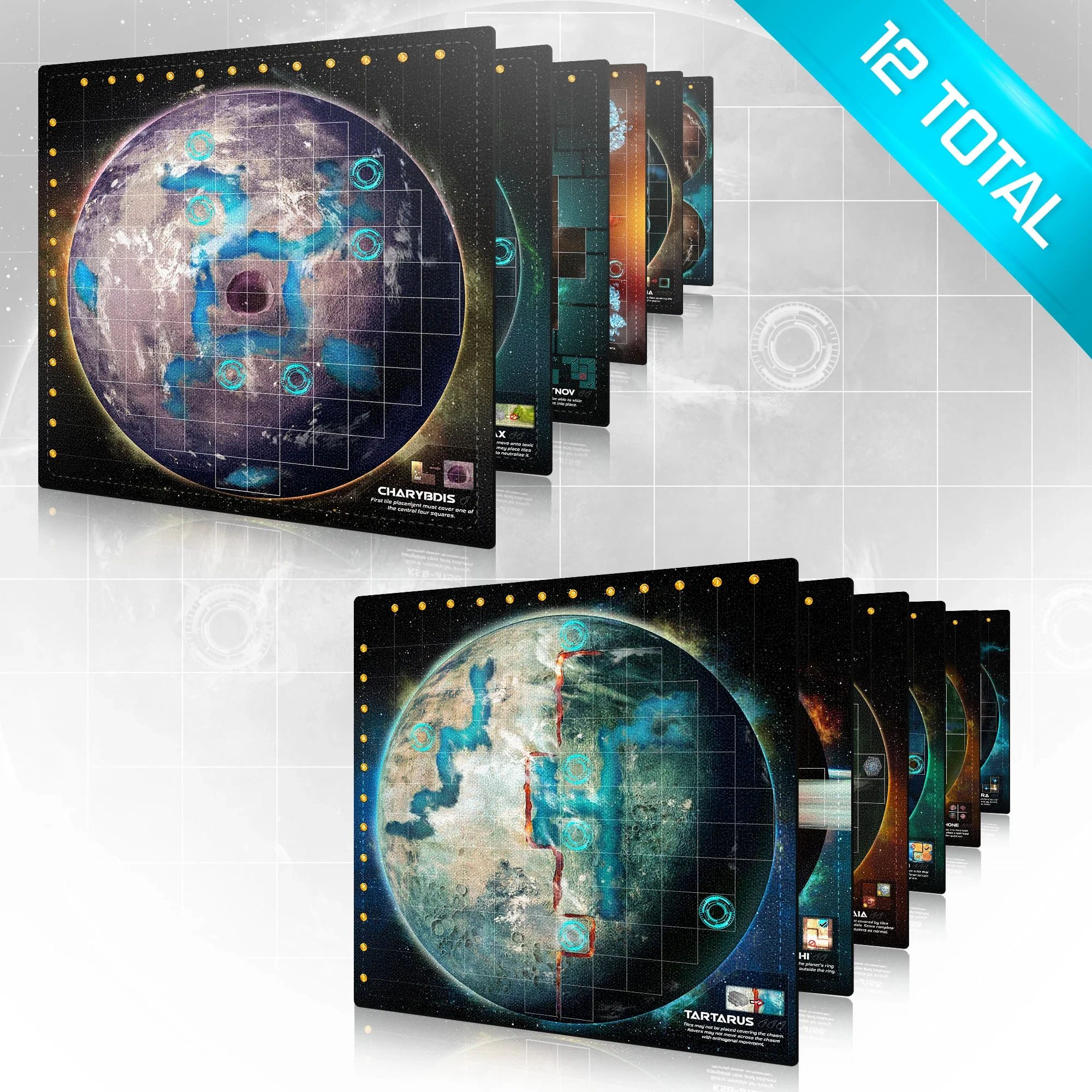 PLANET UNKNOWN: NEOPRENE PLANET MATS (12)