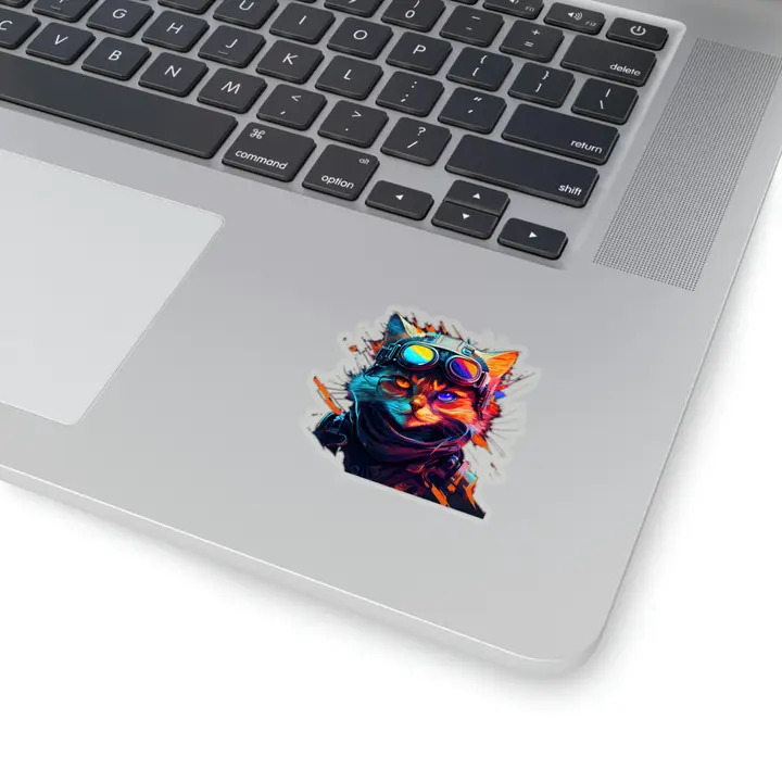 POST APOCALYPTIC CAT STICKER - Image 2