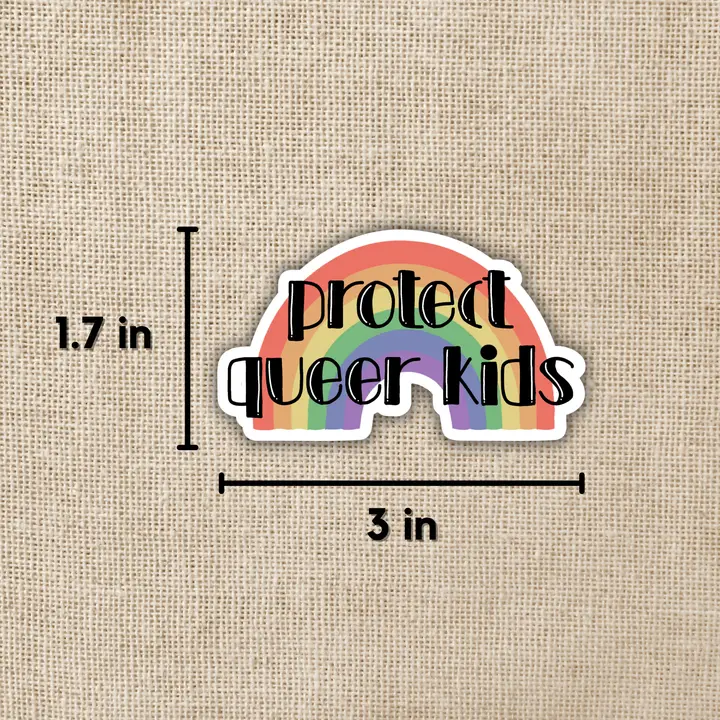 PROTECT QUEER KIDS STICKER - Image 2