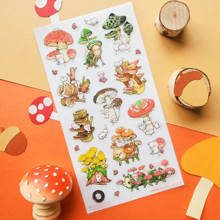 PURR-FECT SHROOMS STICKER SHEET - Image 2