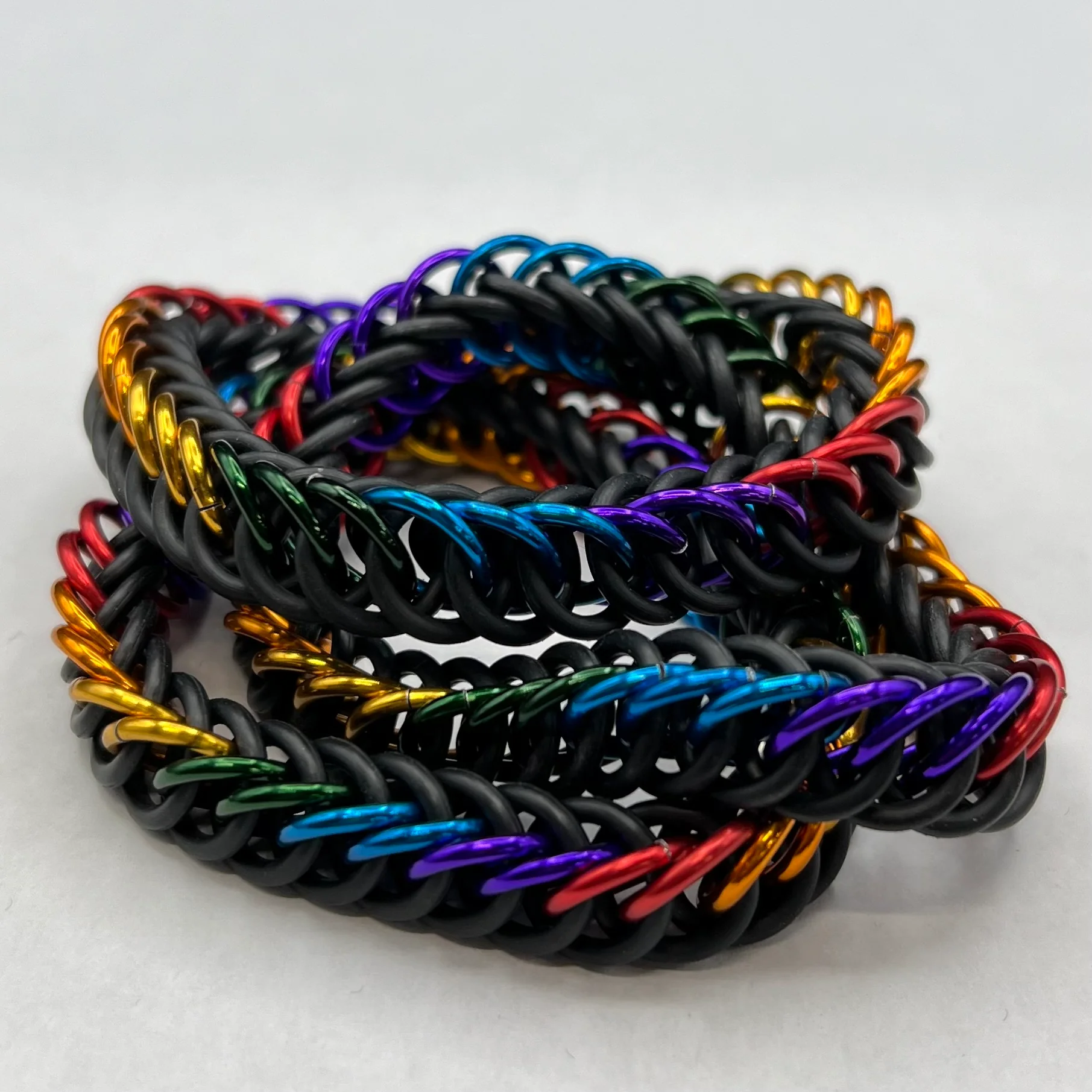 RAINBOW PRIDE CHAINMAIL BRACELET - Image 2