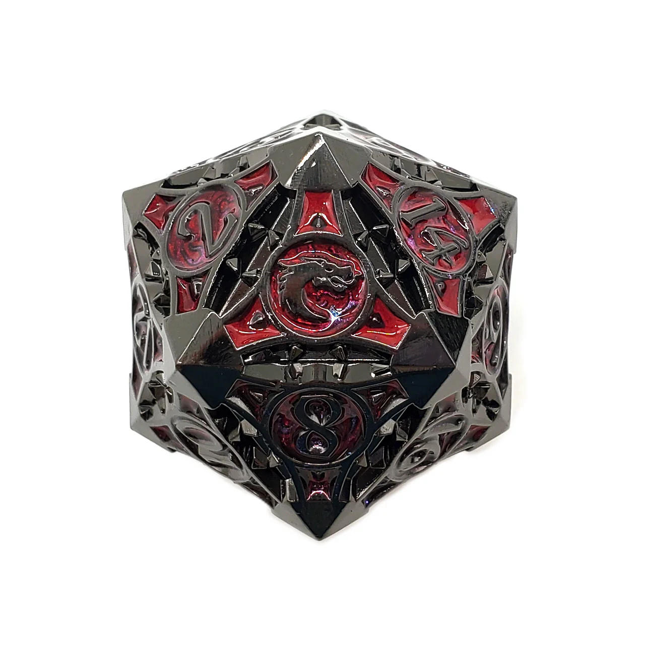 RED W/ BLACK NICKEL 40MM D20