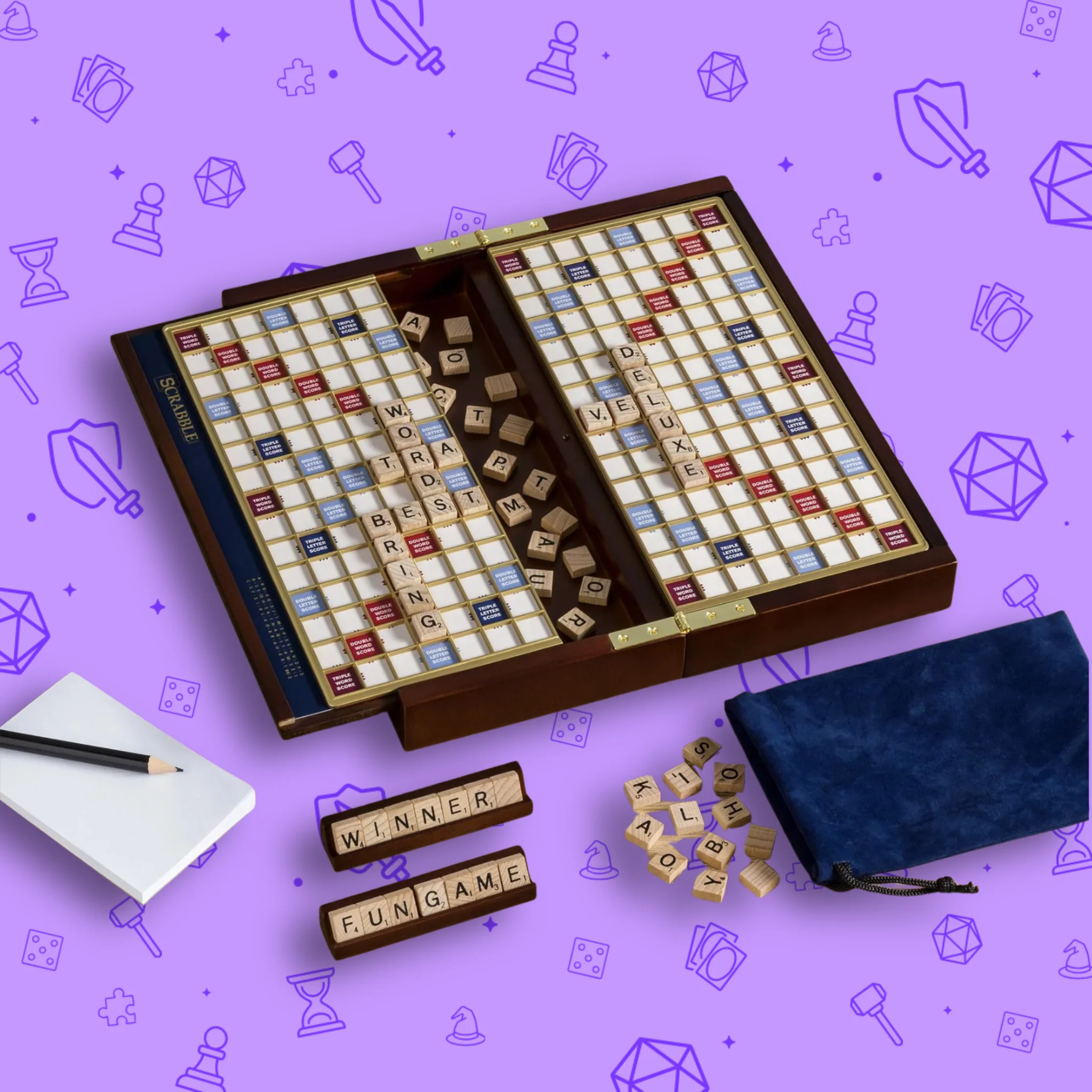 SCRABBLE DELUXE TRAVEL EDITION