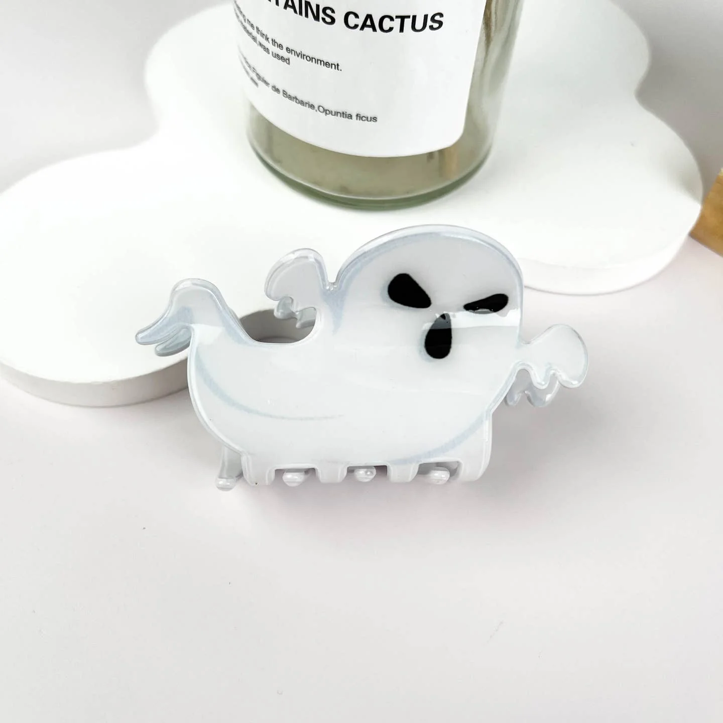 SPOOKY FLYING GHOST HAIR CLAW CLIP