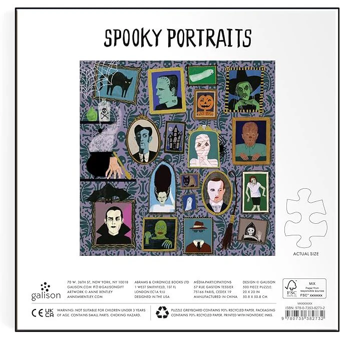SPOOKY PORTRAITS 500PC PUZZLE - Image 3