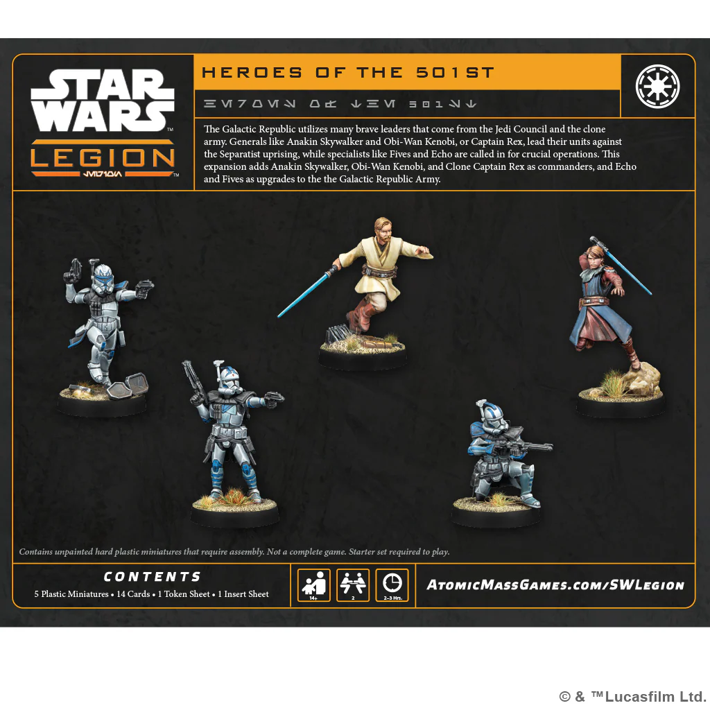 STAR WARS LEGION HEROES OF THE 501ST (CLONE ARMY) - Image 2