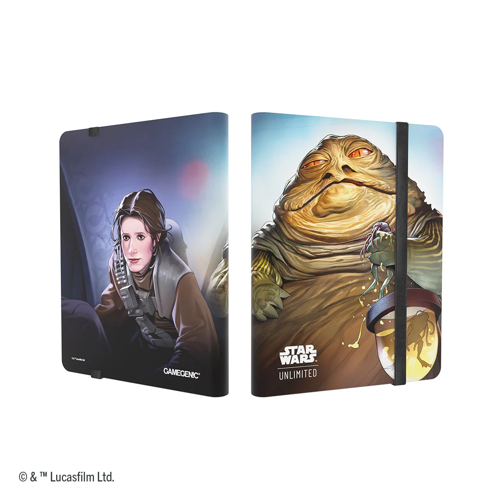 STAR WARS UNLIMITED 18-POCKET ALBUM LEIA ORGANA/JABBA THE HUTT