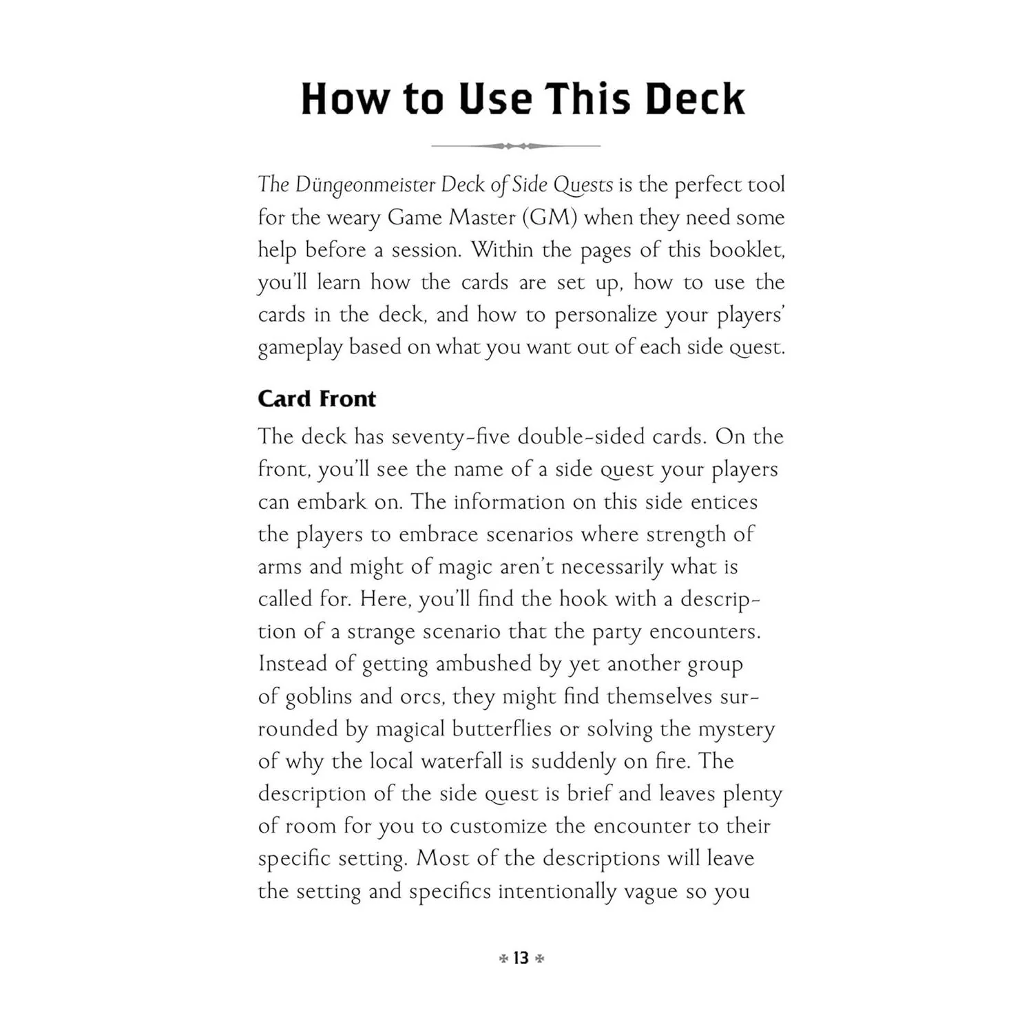 THE DUNGEONMEISTER'S DECK OF SIDE QUESTS - Image 4