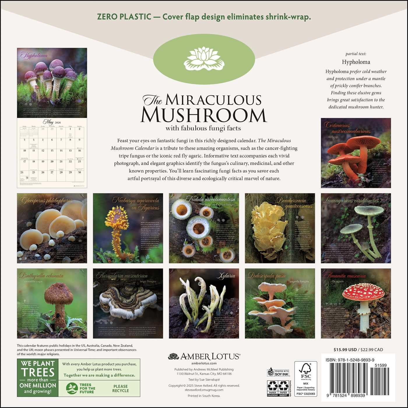 THE MIRACULOUS MUSHROOM WALL CALENDAR 2026 - Image 2