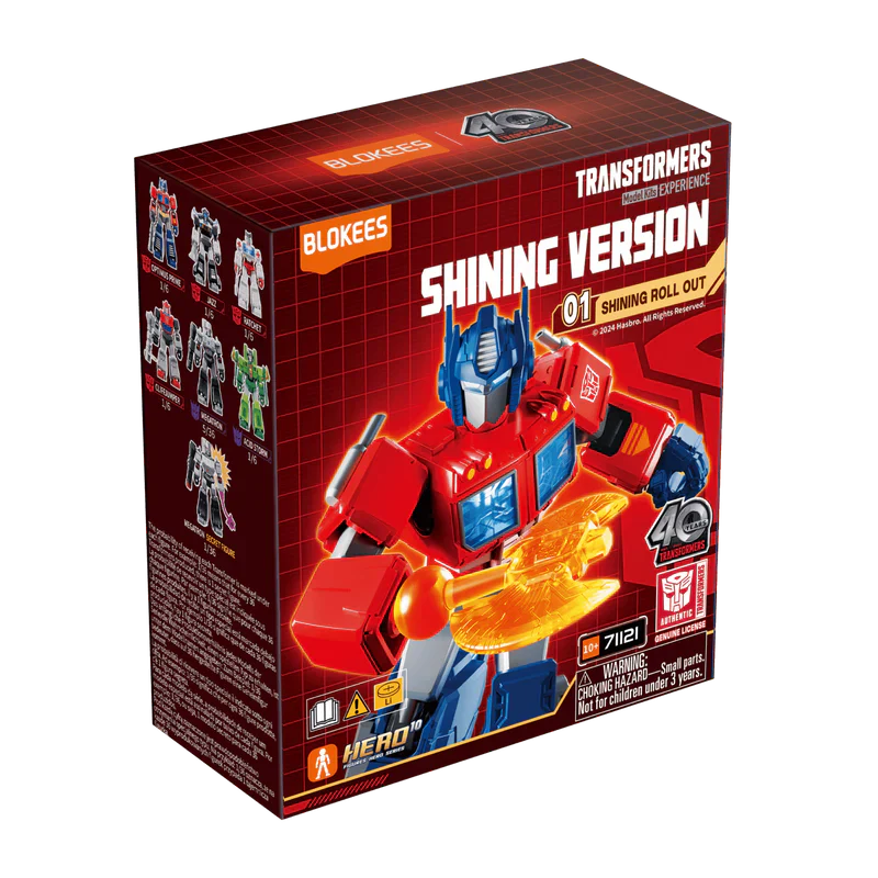 TRANSFORMERS BLOKEES SHINING VERSION 01 SHINING ROLL OUT