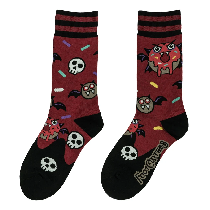 VAMPIRE DONUTS CREW SOCKS BY FOOTCLOTHES - Image 2