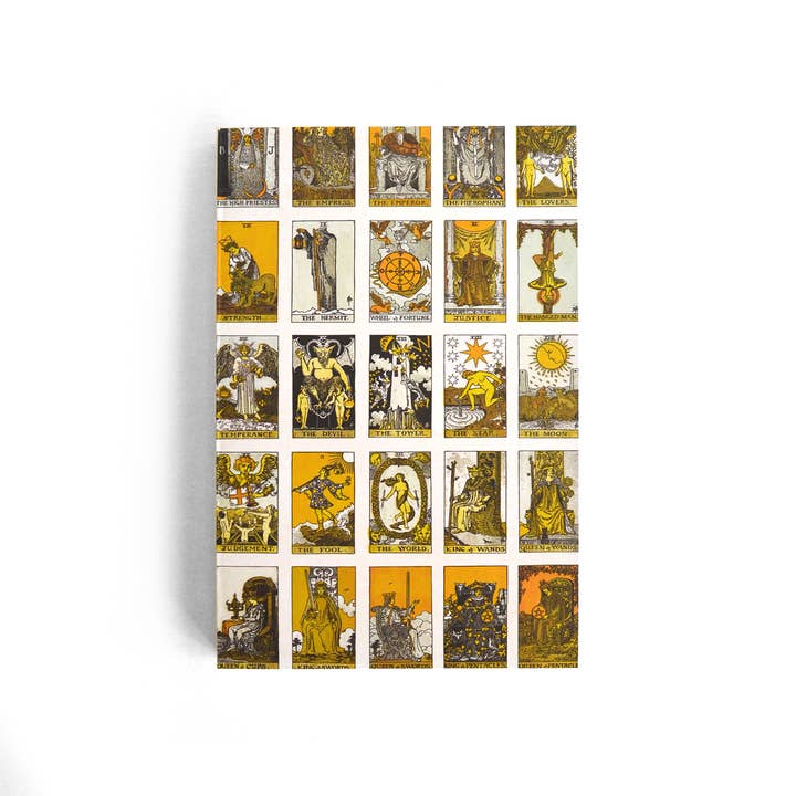 VINTAGE TAROT CARD EXPOSED COPTIC BINDING NOTEBOOK JOURNAL - Image 2