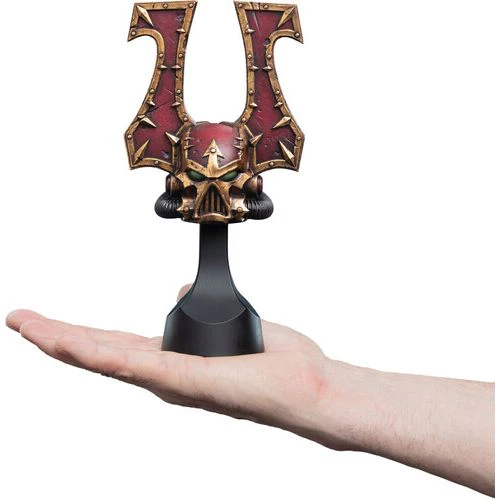 WARHAMMER KHORNE BERZERKER MINIATURE HELMET REPLICA - Image 3