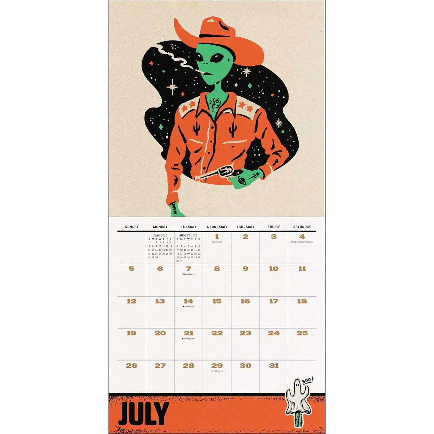 WEIRD, WEIRD WEST WALL CALENDAR 2026 - Image 4