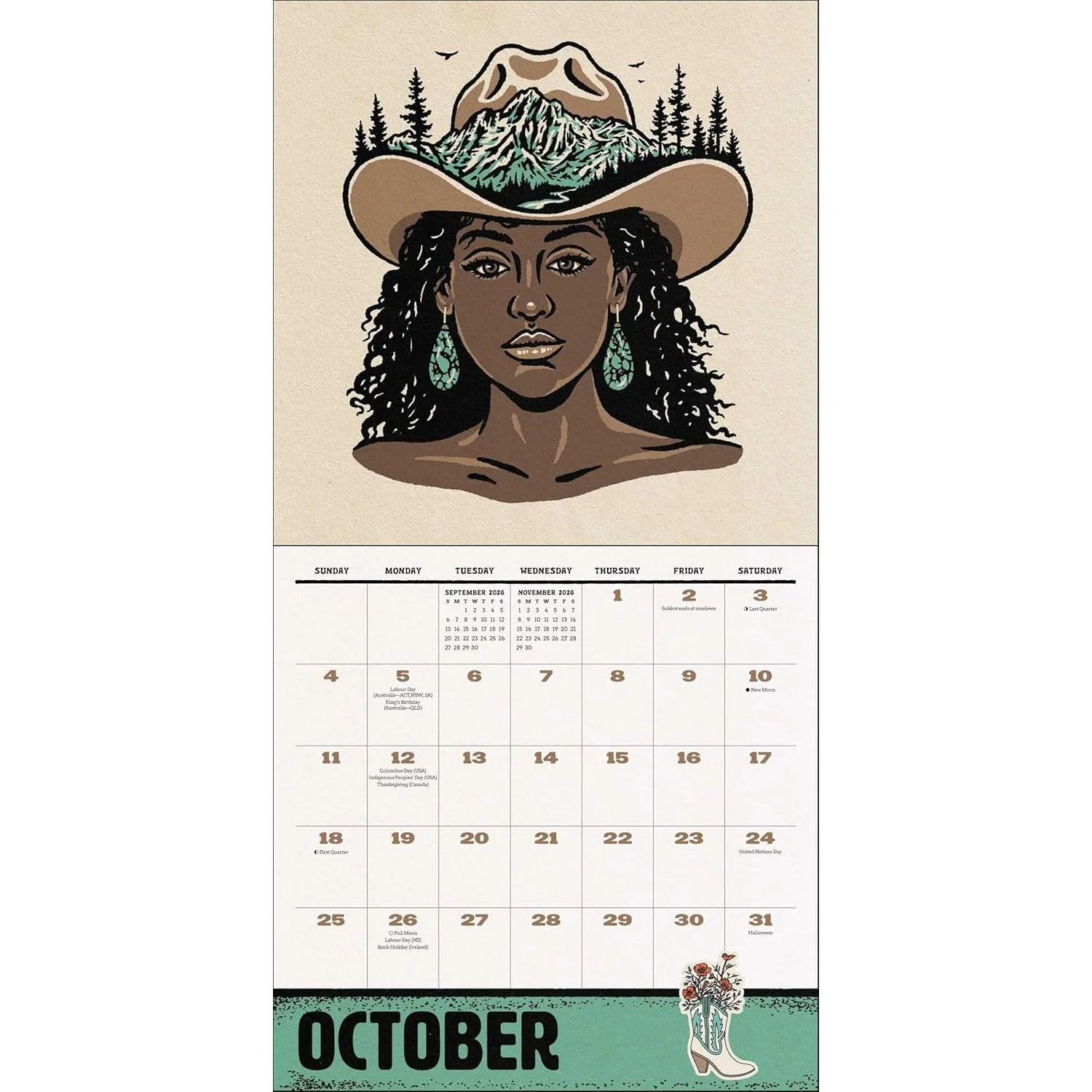 WEIRD, WEIRD WEST WALL CALENDAR 2026 - Image 5