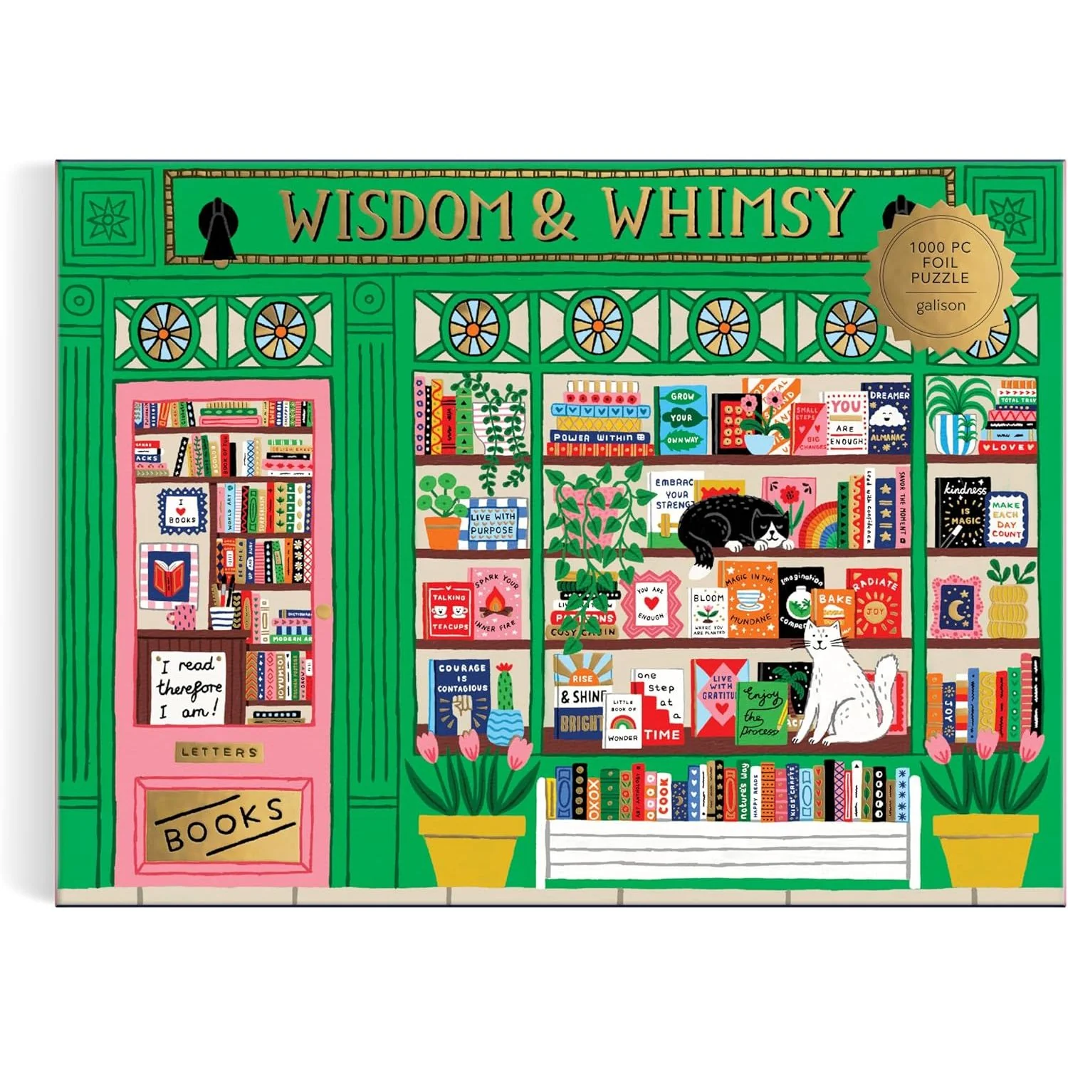 WISDOM AND WHIMSY BOOKSHOP 1000PC PUZZLE - Image 2