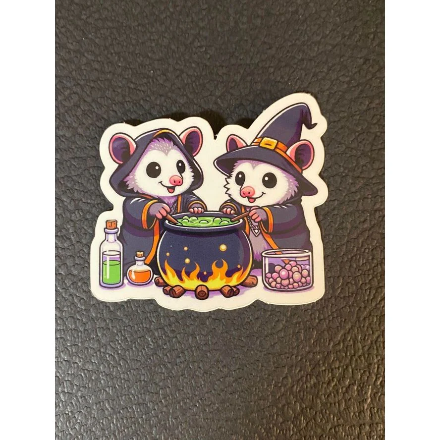 WITCH AND WARLOCK OPOSSUM STICKER - Image 2