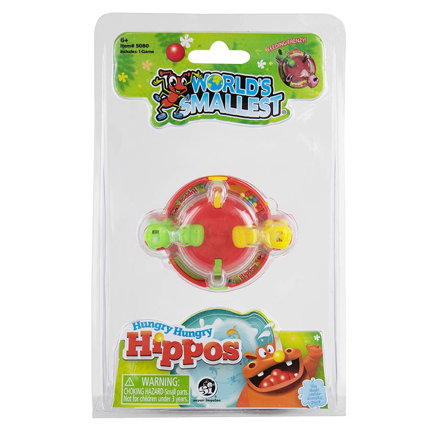 WORLD'S SMALLEST HUNGRY HUNGRY HIPPOS