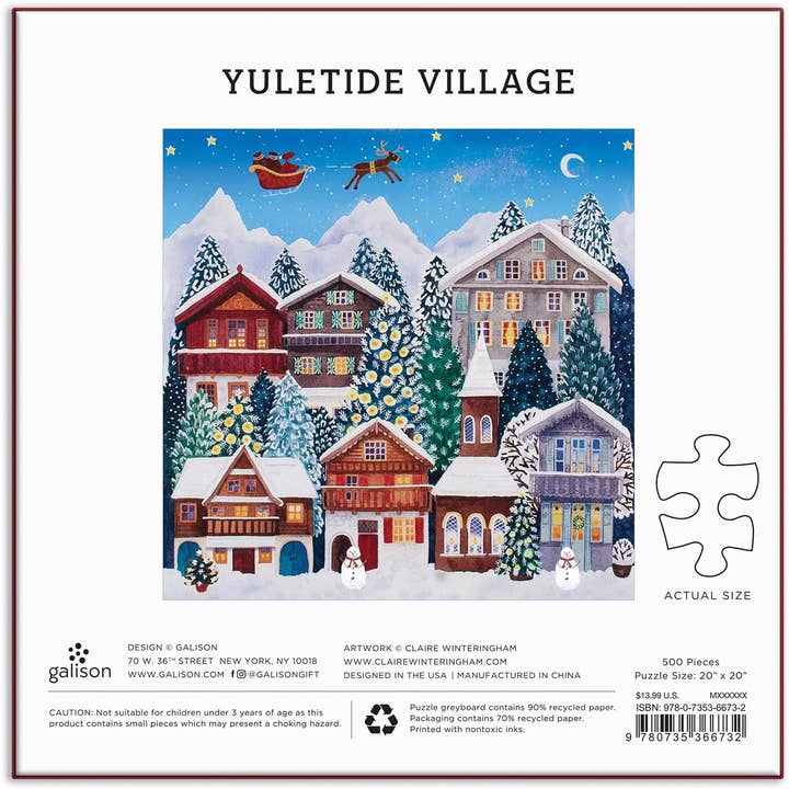 YULETIDE VILLAGE 500PC PUZZLE - Image 2